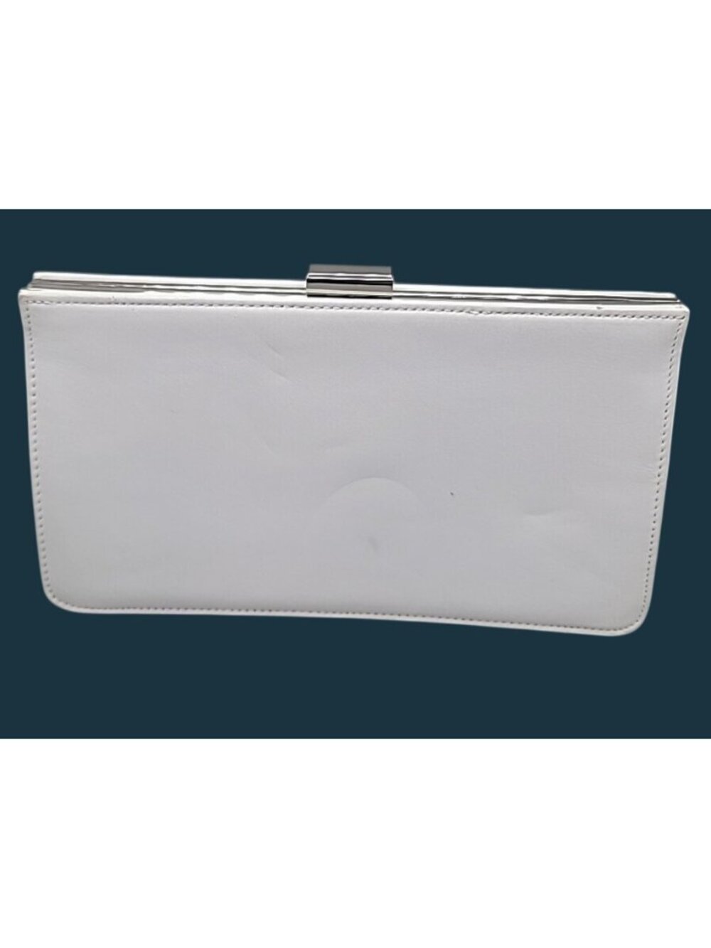 GIANI BERNINI Ladies Handbag Clutch Chain Strap Purse White Evening Wedding